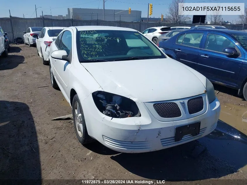 1G2AD1F5XA7115655 2010 Pontiac G5