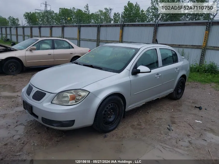 2010 Pontiac G5 VIN: 1G2AD5F52A7110750 Lot: 12015618