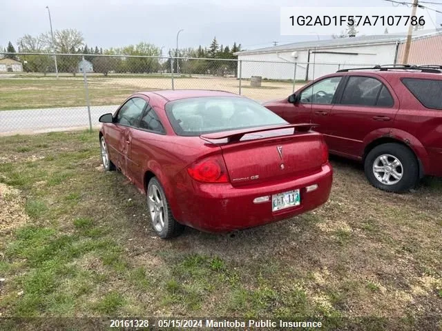 2010 Pontiac G5 VIN: 1G2AD1F57A7107786 Lot: 20161328