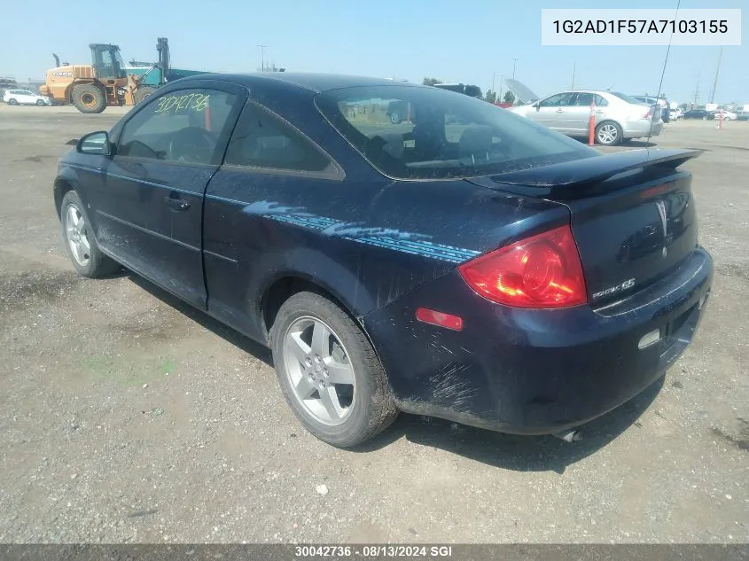 1G2AD1F57A7103155 2010 Pontiac G5 Se