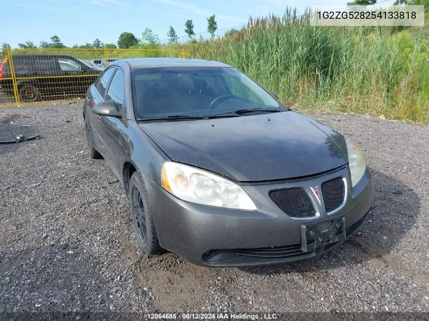 2005 Pontiac G6 VIN: 1G2ZG528254133818 Lot: 12064685