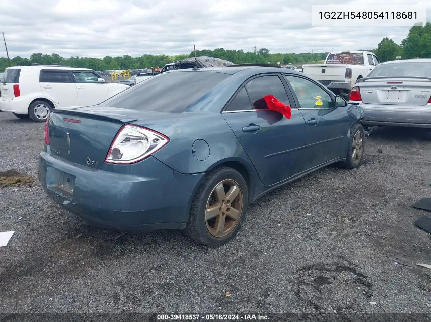 1G2ZH548054118681 2005 Pontiac G6 Gt