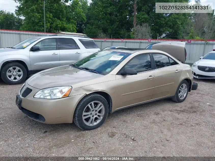 1G2ZG528354141331 2005 Pontiac G6