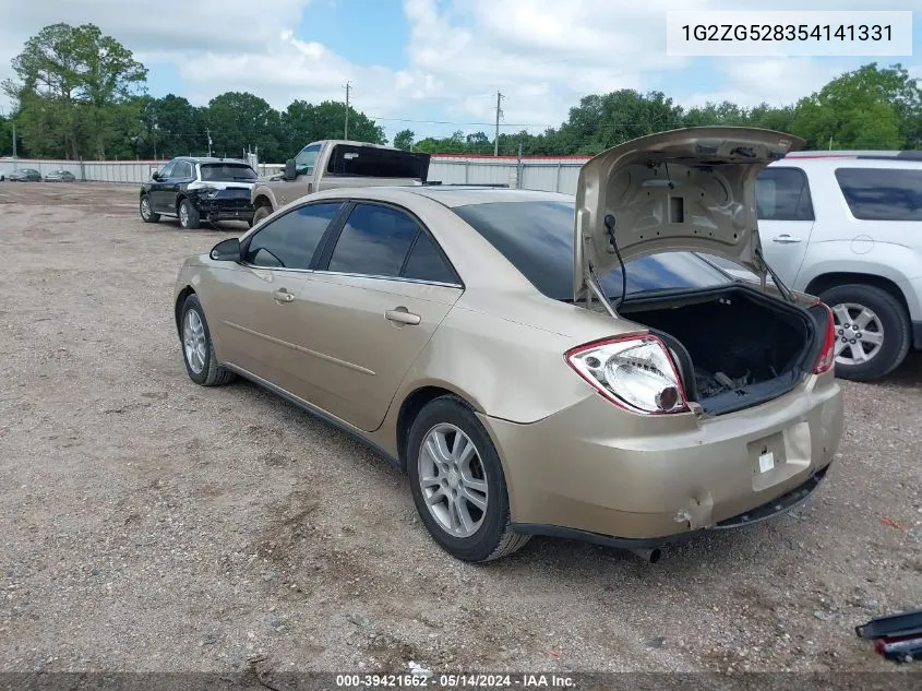 1G2ZG528354141331 2005 Pontiac G6