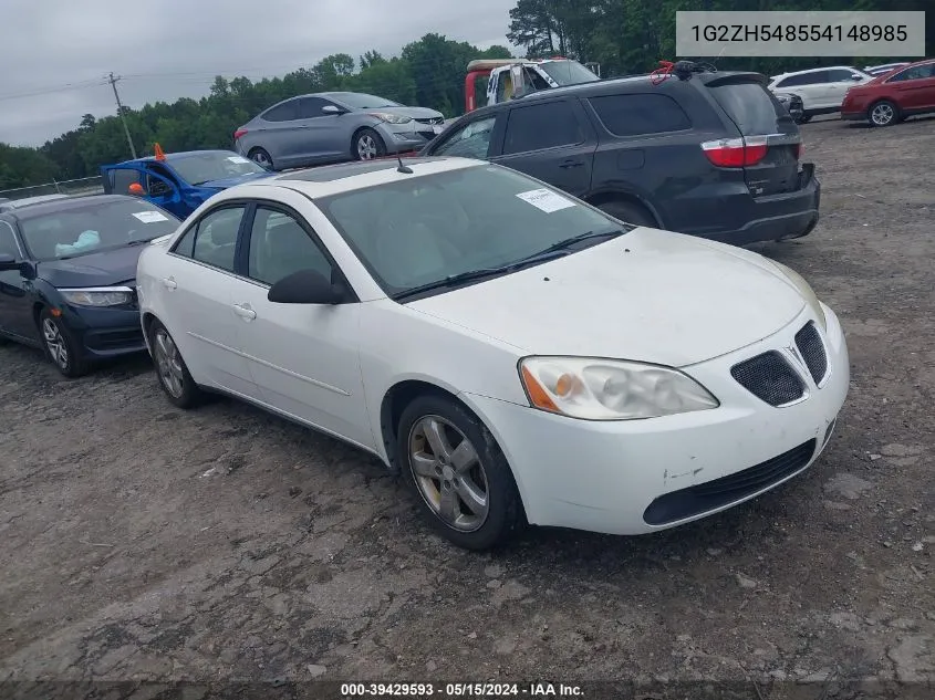 2005 Pontiac G6 Gt VIN: 1G2ZH548554148985 Lot: 39429593