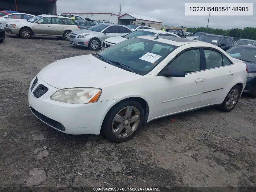 1G2ZH548554148985 2005 Pontiac G6 Gt