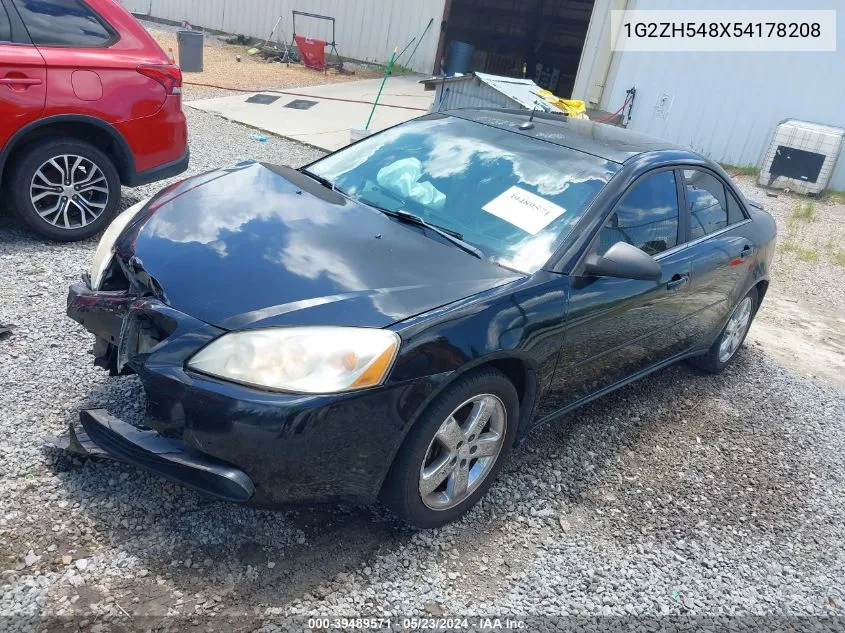 1G2ZH548X54178208 2005 Pontiac G6 Gt