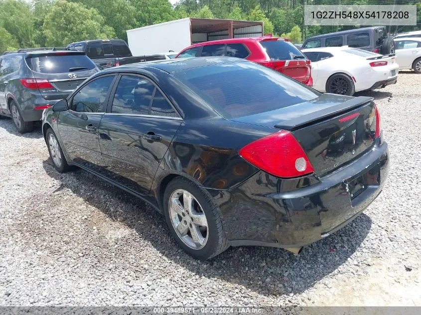 2005 Pontiac G6 Gt VIN: 1G2ZH548X54178208 Lot: 39489571