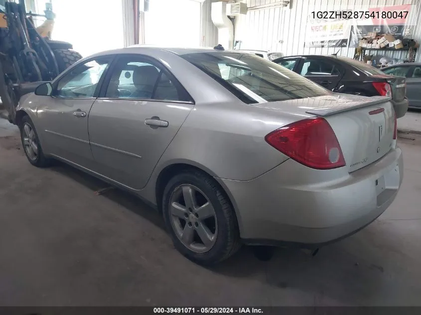 2005 Pontiac G6 Gt VIN: 1G2ZH528754180047 Lot: 39491071