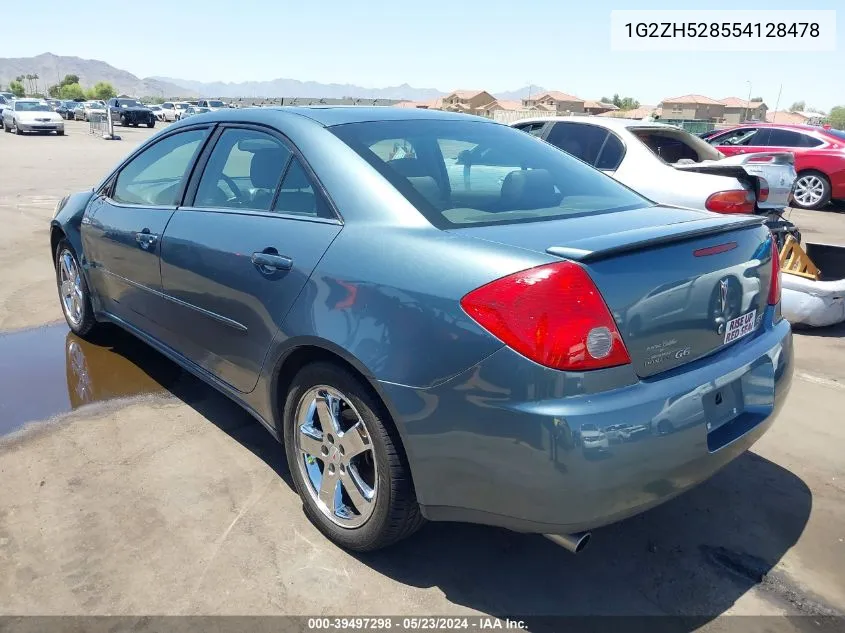 2005 Pontiac G6 Gt VIN: 1G2ZH528554128478 Lot: 39497298