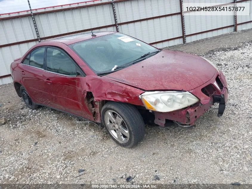 1G2ZH528X54157877 2005 Pontiac G6 Gt