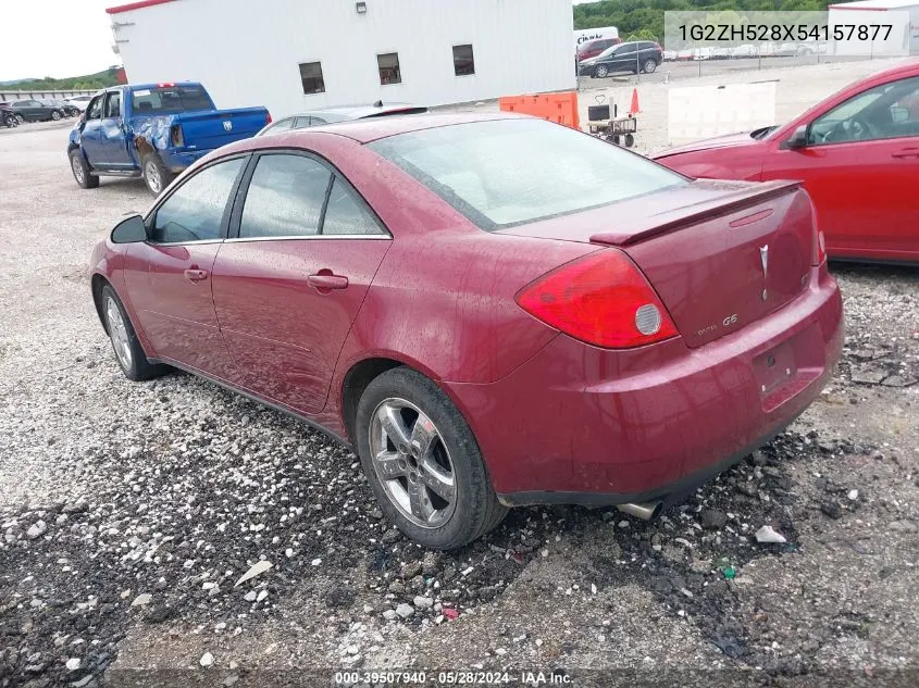 1G2ZH528X54157877 2005 Pontiac G6 Gt