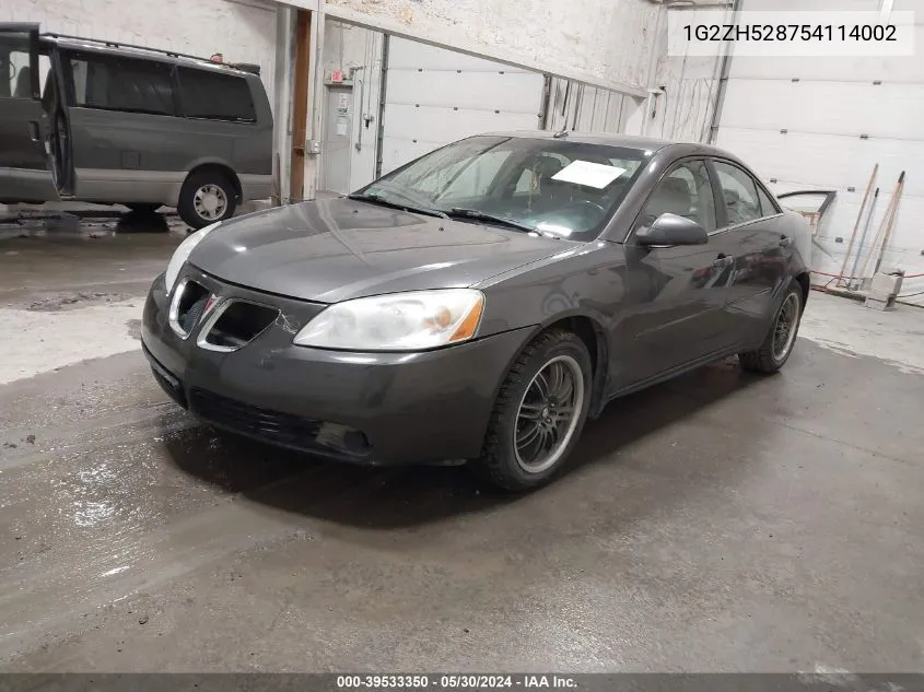 2005 Pontiac G6 Gt VIN: 1G2ZH528754114002 Lot: 39533350