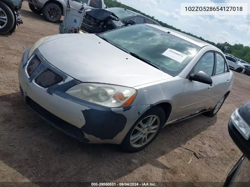 2005 Pontiac G6 VIN: 1G2ZG528654127018 Lot: 39550031