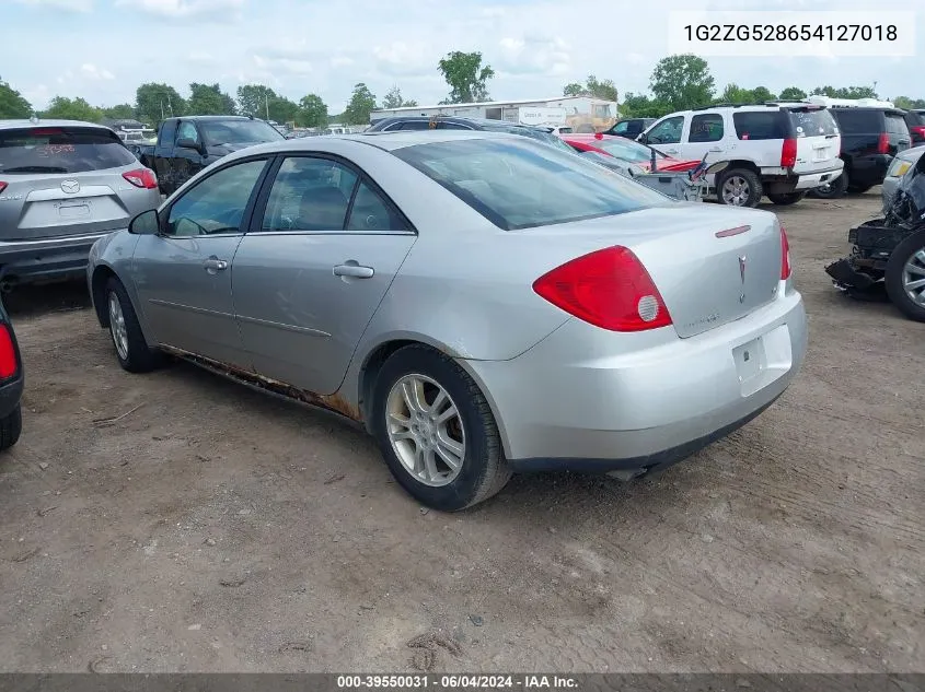 1G2ZG528654127018 2005 Pontiac G6