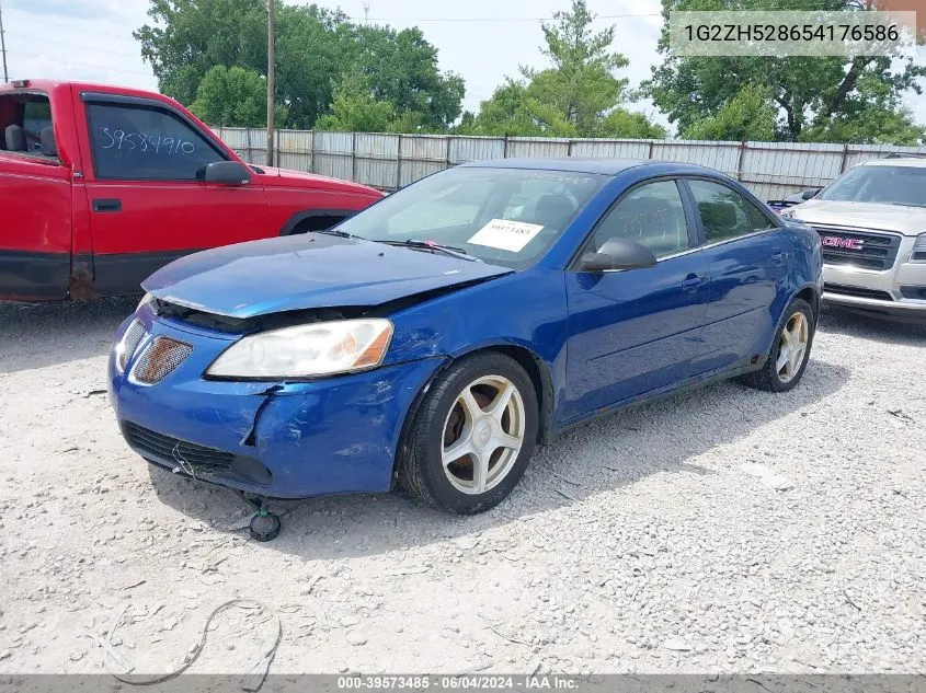 2005 Pontiac G6 Gt VIN: 1G2ZH528654176586 Lot: 39573485