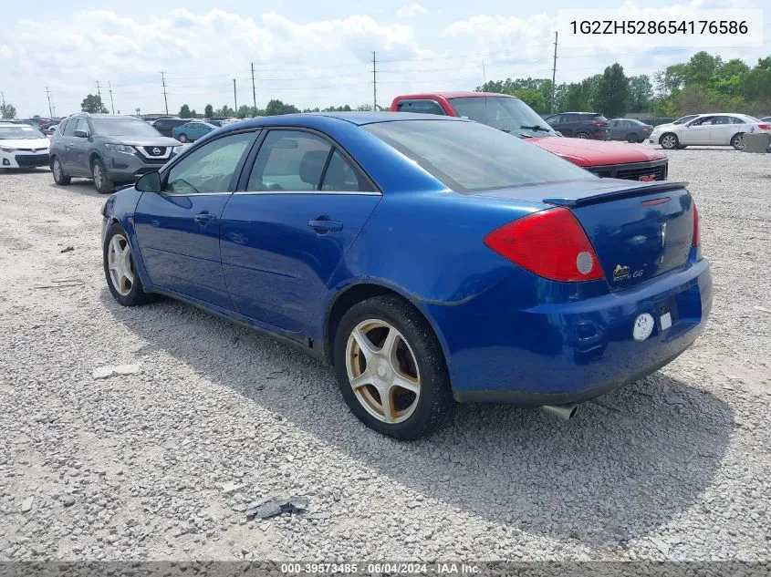 2005 Pontiac G6 Gt VIN: 1G2ZH528654176586 Lot: 39573485