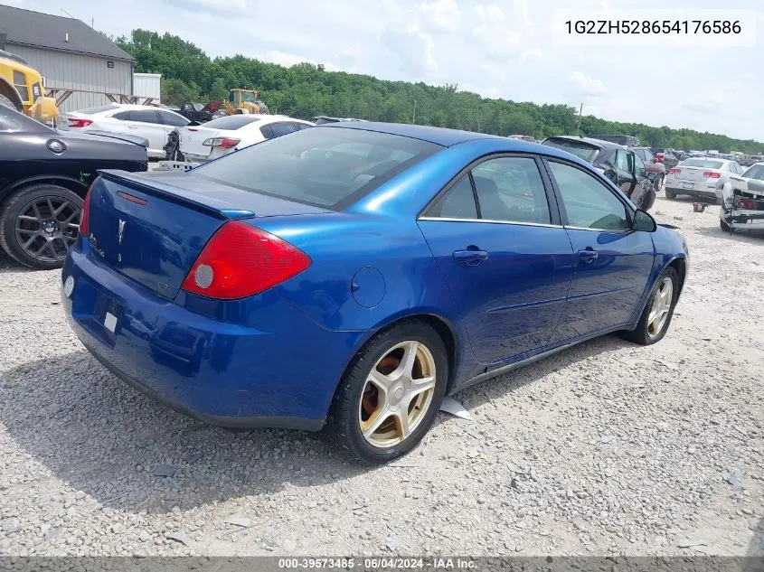 2005 Pontiac G6 Gt VIN: 1G2ZH528654176586 Lot: 39573485