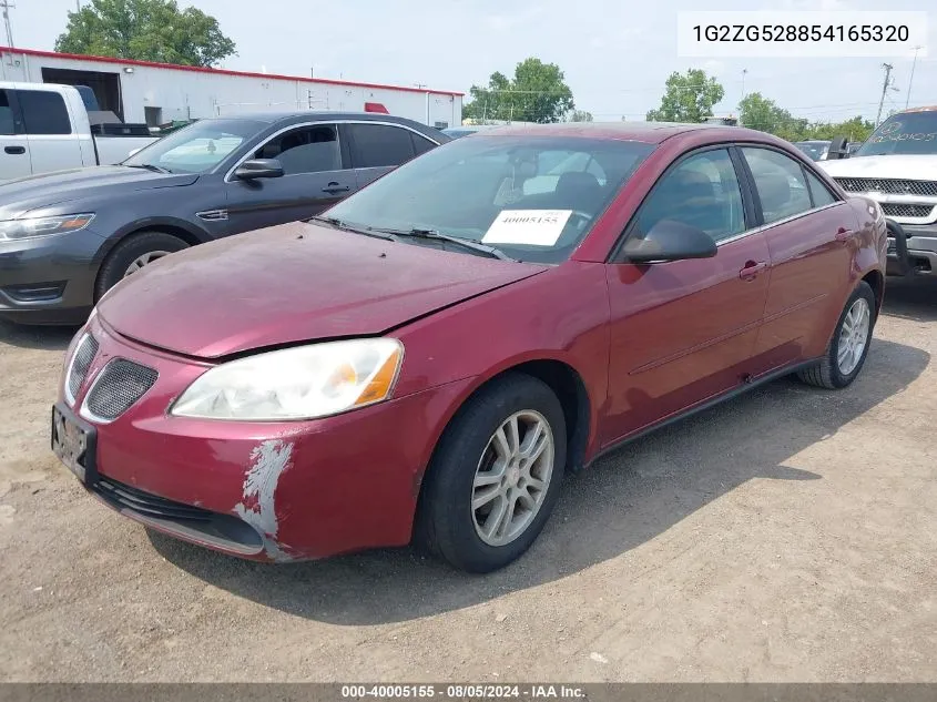 2005 Pontiac G6 VIN: 1G2ZG528854165320 Lot: 40005155