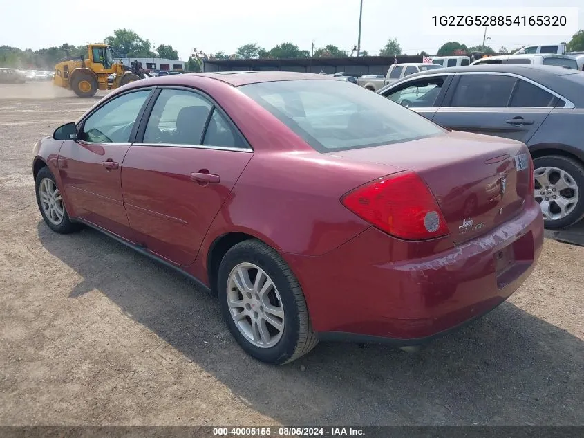 1G2ZG528854165320 2005 Pontiac G6