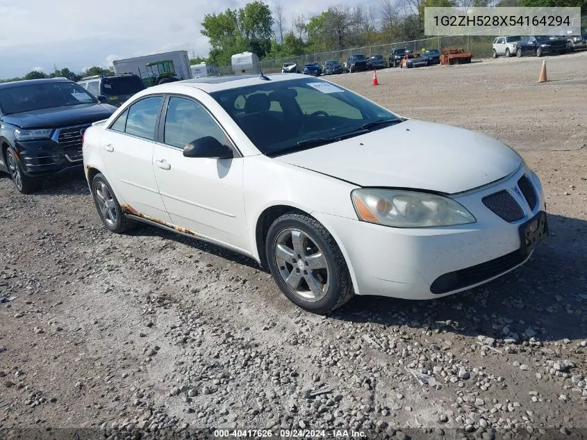 1G2ZH528X54164294 2005 Pontiac G6 Gt