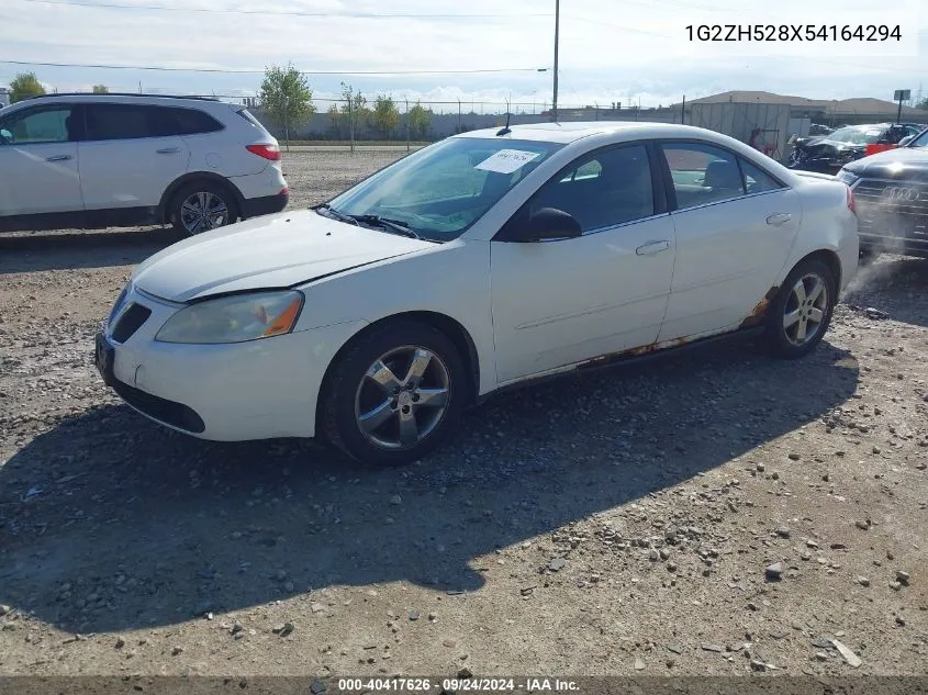 2005 Pontiac G6 Gt VIN: 1G2ZH528X54164294 Lot: 40417626