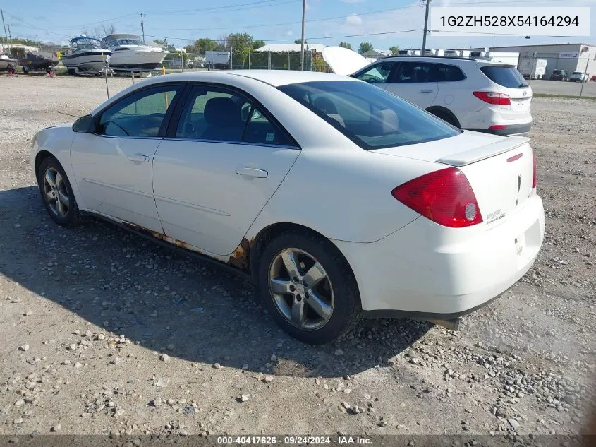 1G2ZH528X54164294 2005 Pontiac G6 Gt