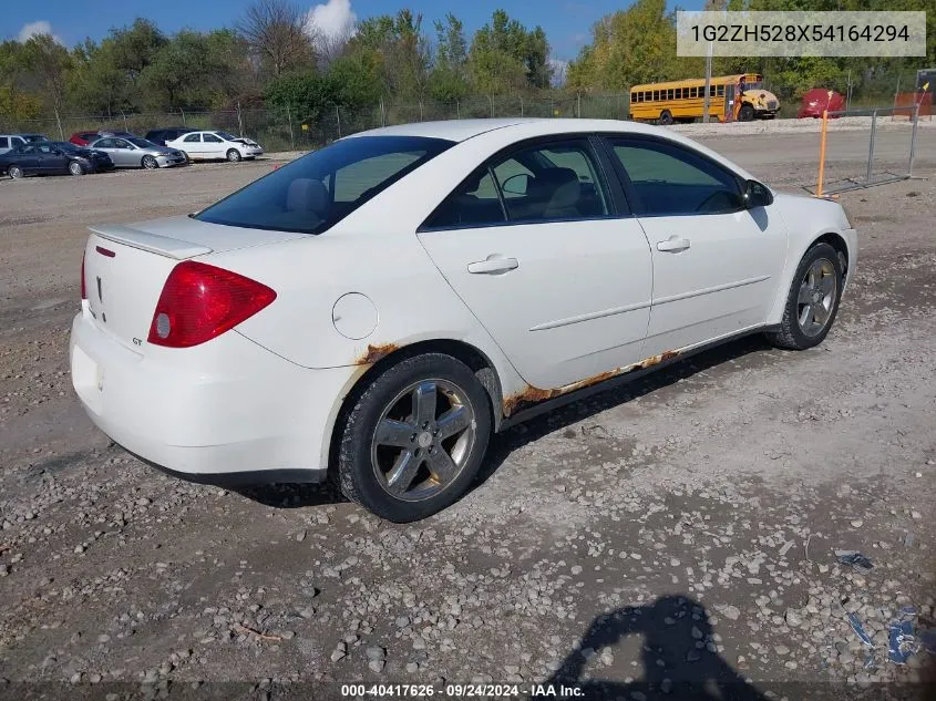 2005 Pontiac G6 Gt VIN: 1G2ZH528X54164294 Lot: 40417626