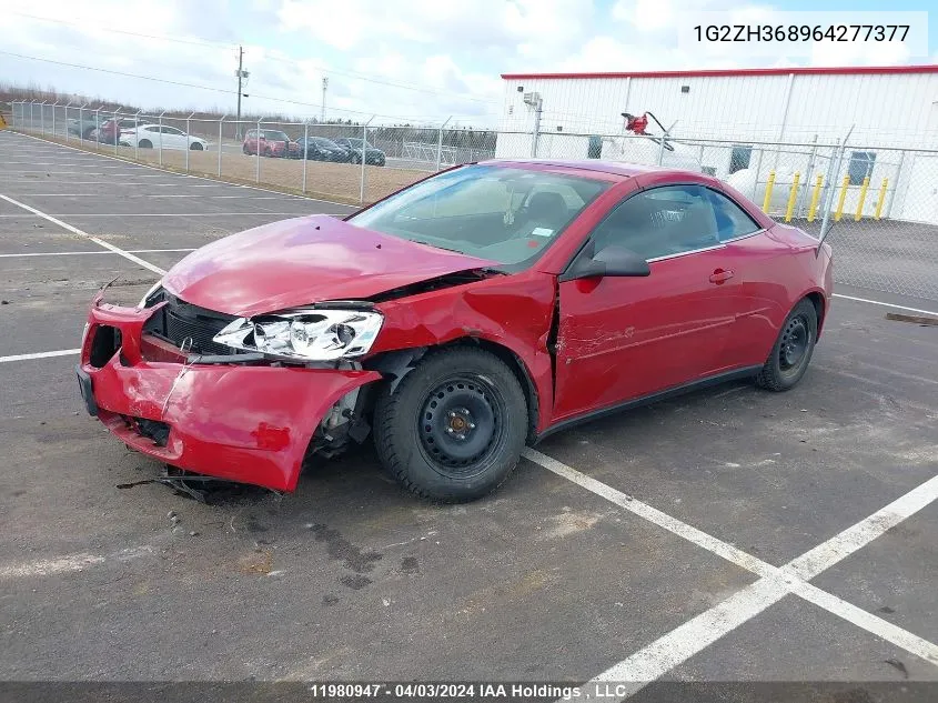 2006 Pontiac G6 Gt VIN: 1G2ZH368964277377 Lot: 11980947