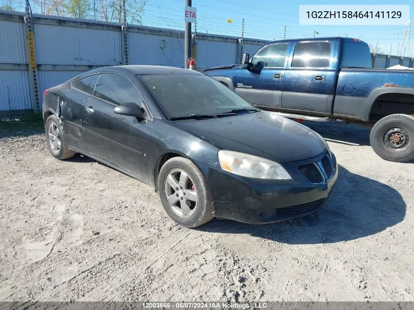 1G2ZH158464141129 2006 Pontiac G6