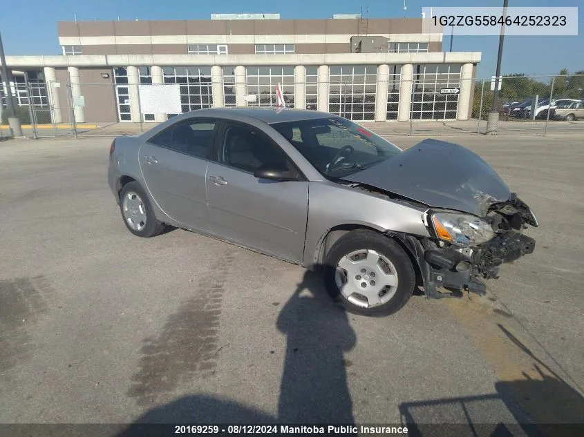 1G2ZG558464252323 2006 Pontiac G6