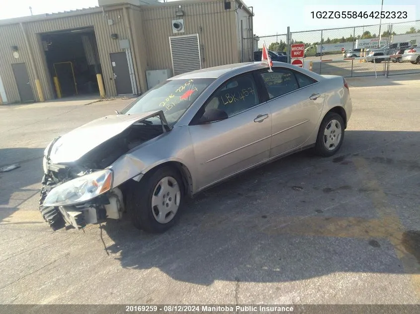 1G2ZG558464252323 2006 Pontiac G6