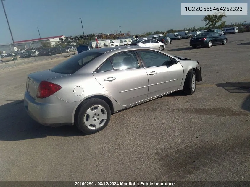 1G2ZG558464252323 2006 Pontiac G6