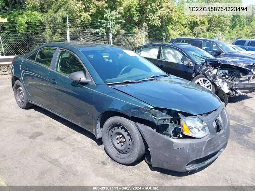 1G2ZG558764223494 2006 Pontiac G6