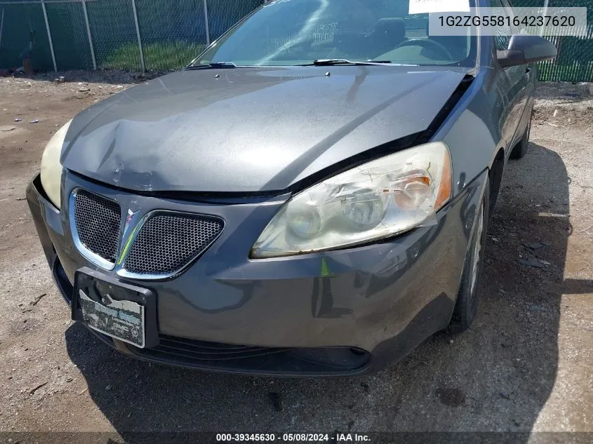 2006 Pontiac G6 VIN: 1G2ZG558164237620 Lot: 39345630