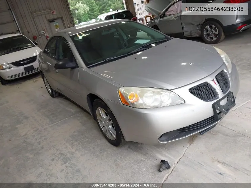 1G2ZG558464238308 2006 Pontiac G6