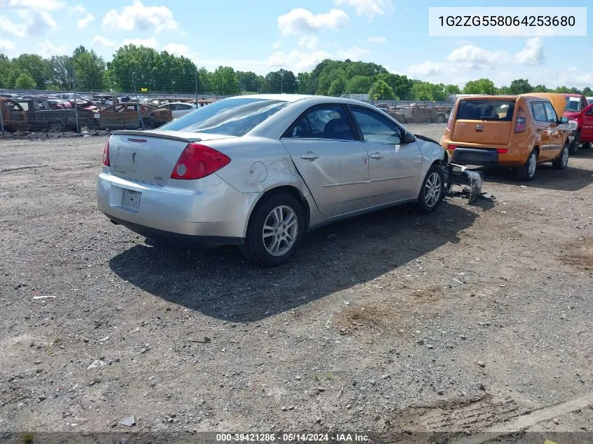 2006 Pontiac G6 Se1 VIN: 1G2ZG558064253680 Lot: 39421286