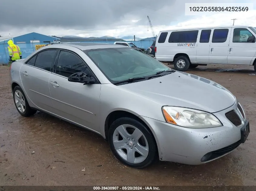 2006 Pontiac G6 VIN: 1G2ZG558364252569 Lot: 39430907