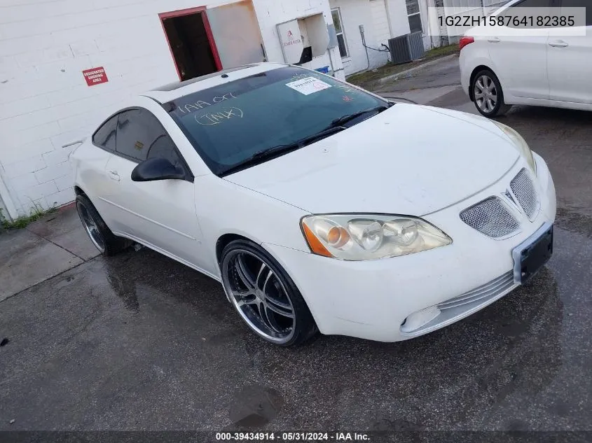 2006 Pontiac G6 Gt VIN: 1G2ZH158764182385 Lot: 39434914