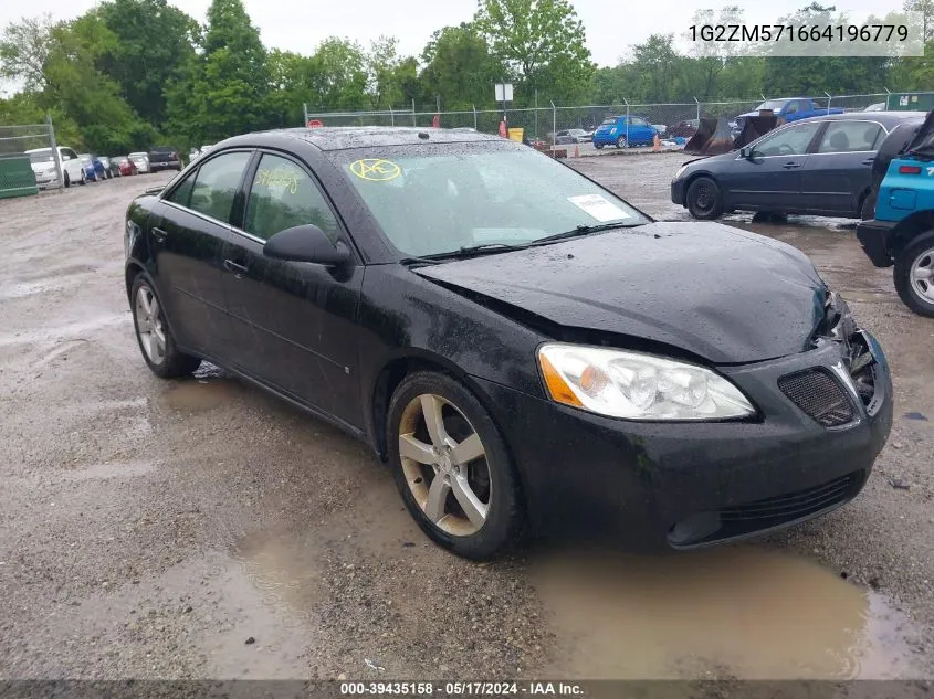 2006 Pontiac G6 Gtp VIN: 1G2ZM571664196779 Lot: 39435158