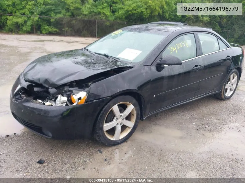 2006 Pontiac G6 Gtp VIN: 1G2ZM571664196779 Lot: 39435158