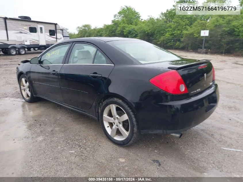 2006 Pontiac G6 Gtp VIN: 1G2ZM571664196779 Lot: 39435158