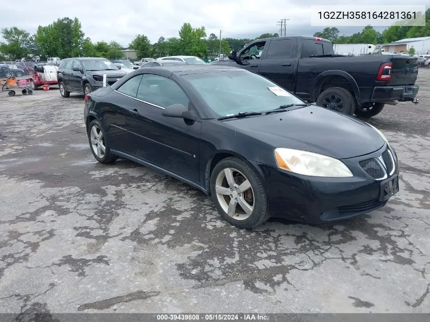 1G2ZH358164281361 2006 Pontiac G6 Gt