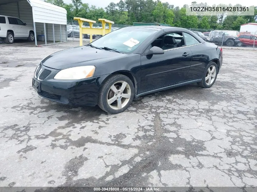 1G2ZH358164281361 2006 Pontiac G6 Gt