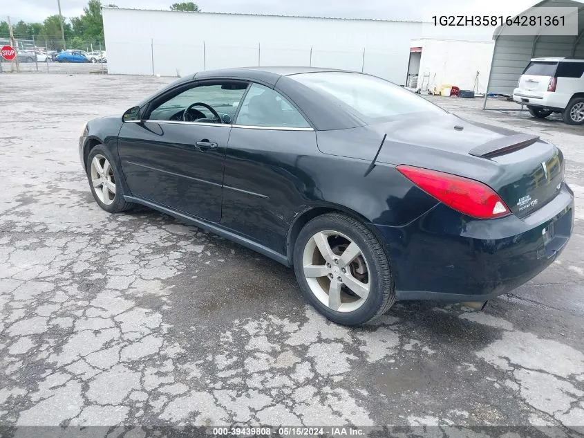 2006 Pontiac G6 Gt VIN: 1G2ZH358164281361 Lot: 39439808