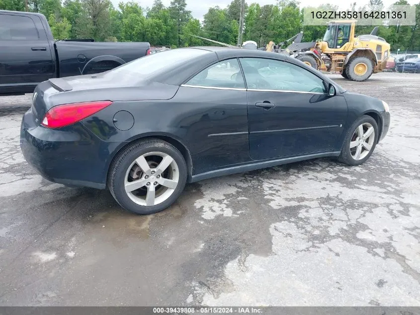 2006 Pontiac G6 Gt VIN: 1G2ZH358164281361 Lot: 39439808