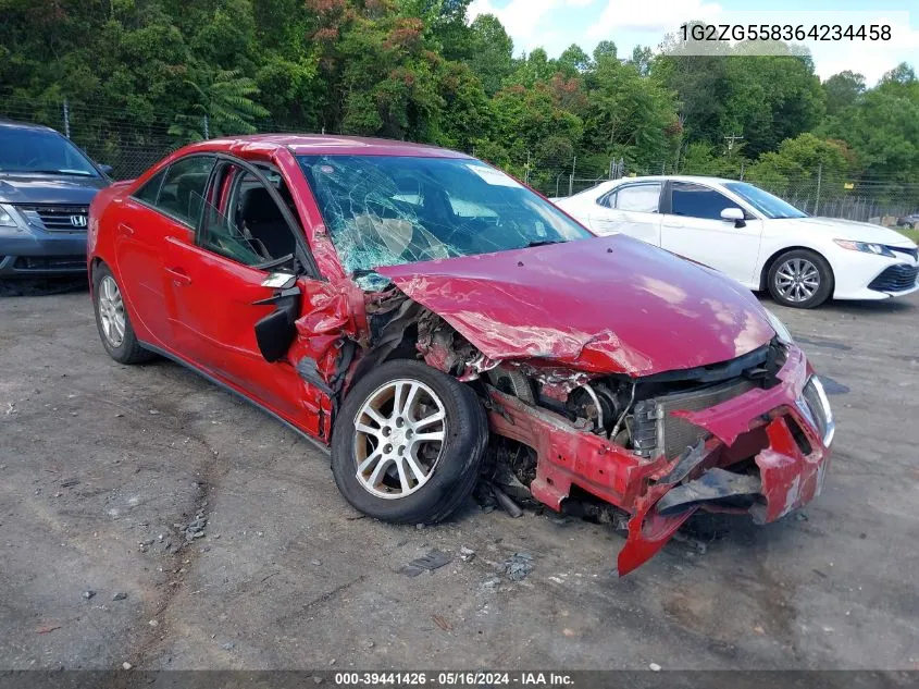 1G2ZG558364234458 2006 Pontiac G6