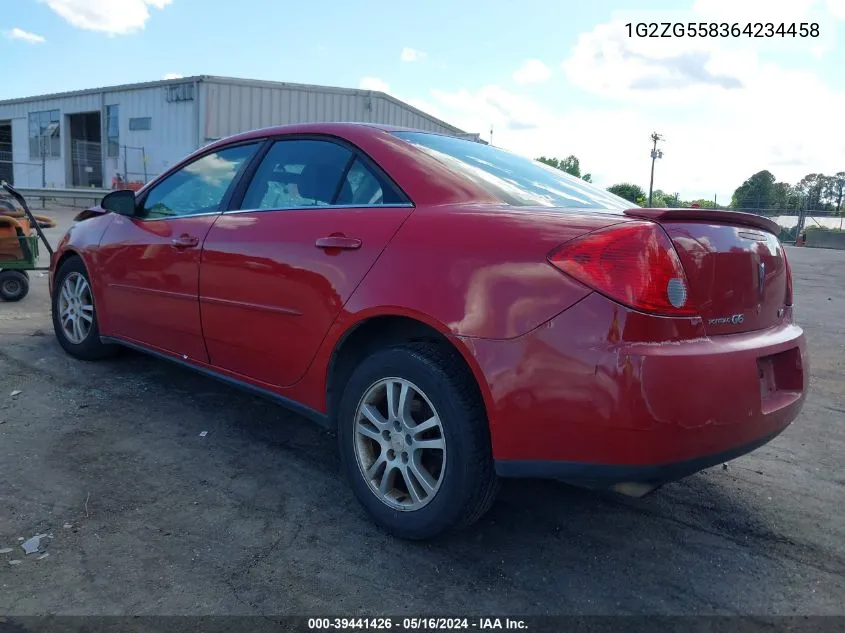 2006 Pontiac G6 VIN: 1G2ZG558364234458 Lot: 39441426