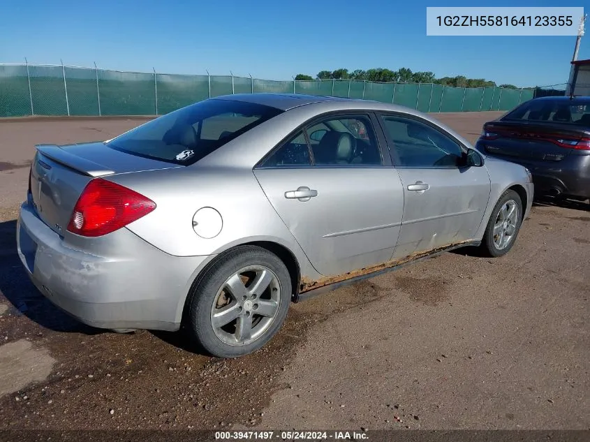 1G2ZH558164123355 2006 Pontiac G6 Gt