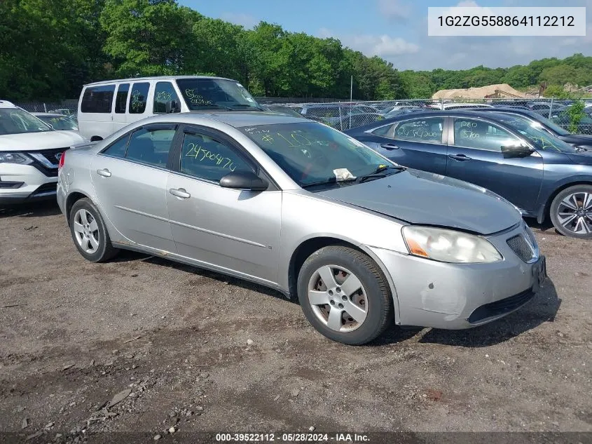 1G2ZG558864112212 2006 Pontiac G6